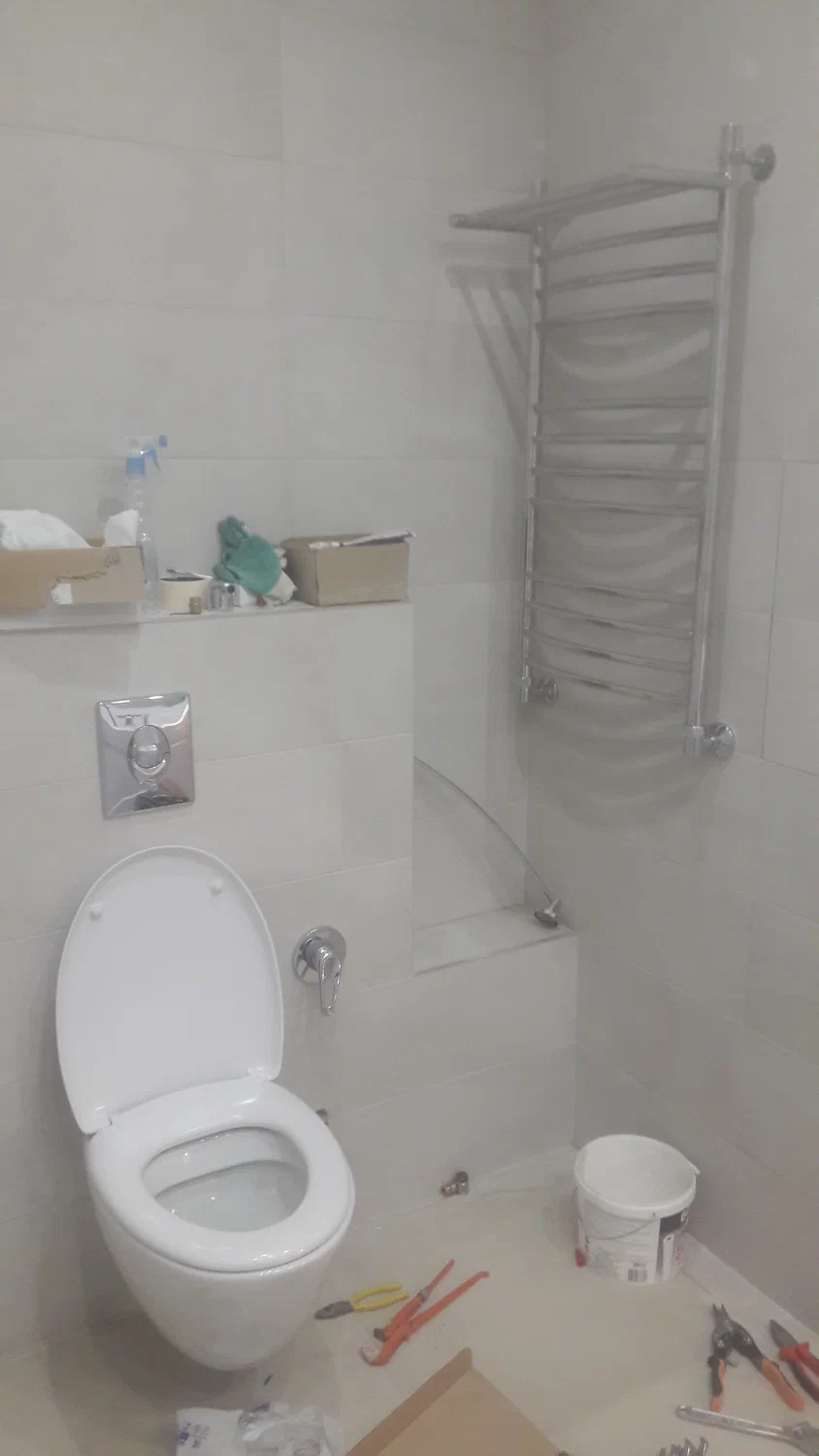 Установка унитаза