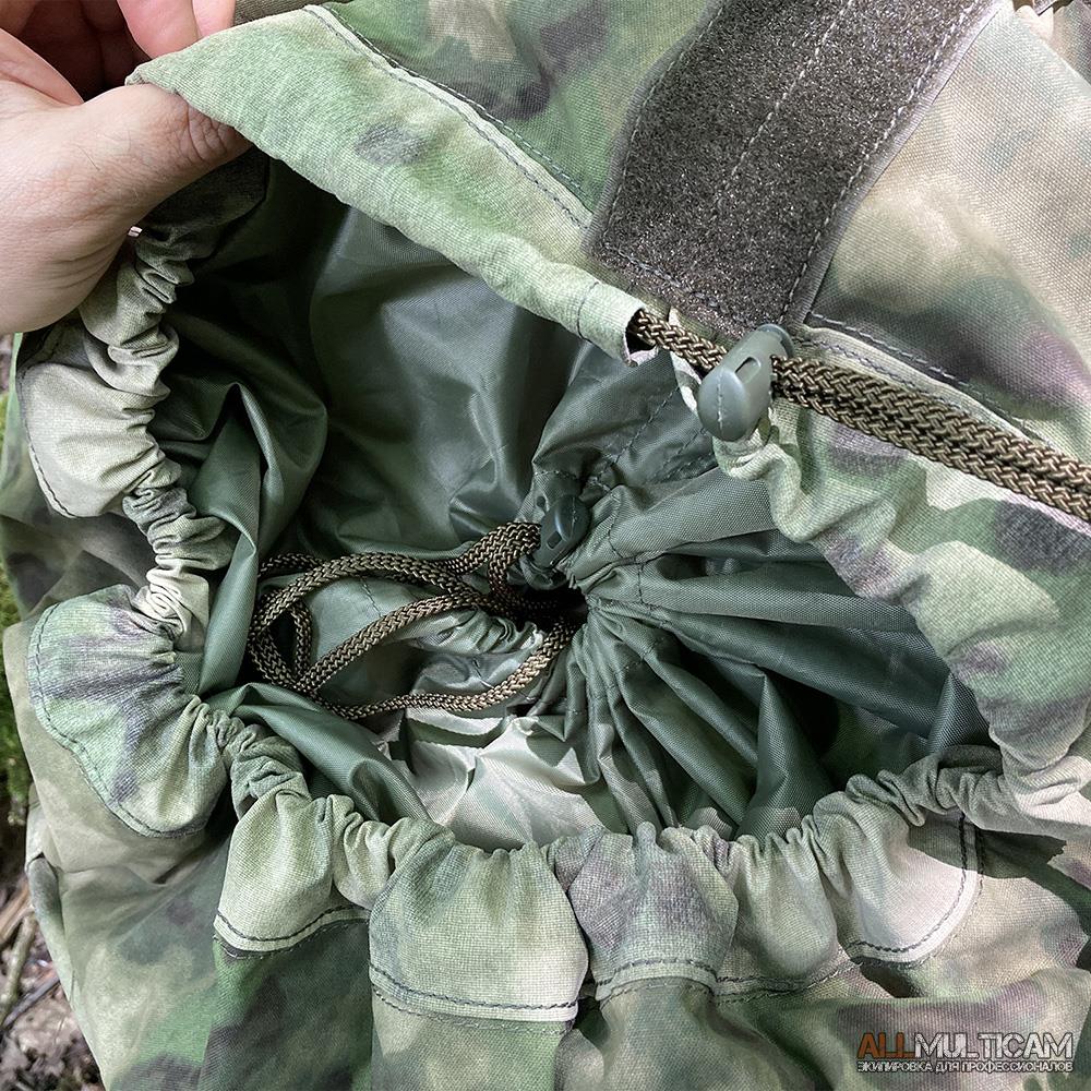 Края баула затягиваются при помощи кулиски и шнура со стоппером Баул специальный