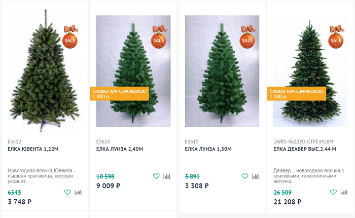 распродажа елок