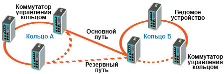 Схема топологии Dual Homing