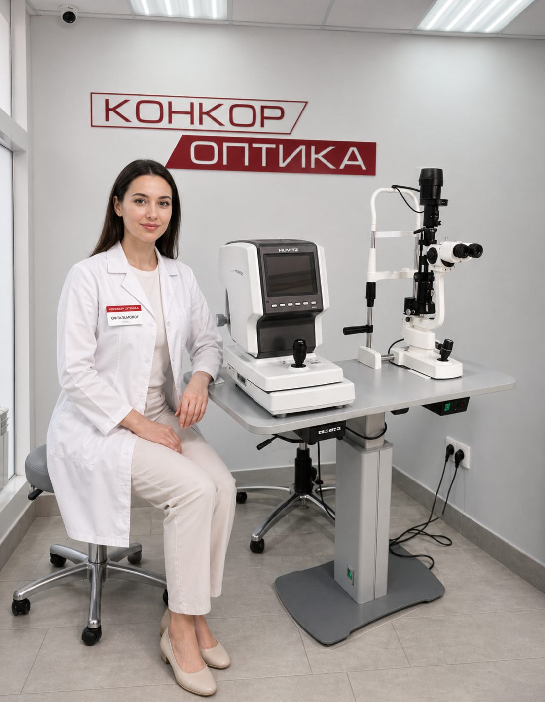 Проверка зрения и подбор очков Конкор Оптика