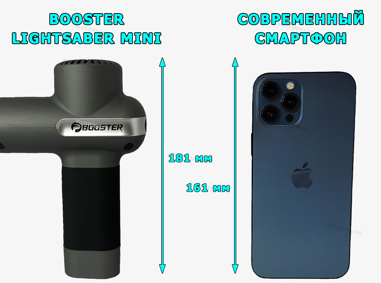 Booster LightSaber Mini сравнение с телефоном Booster LightSaber Mini сравнение с телефоном