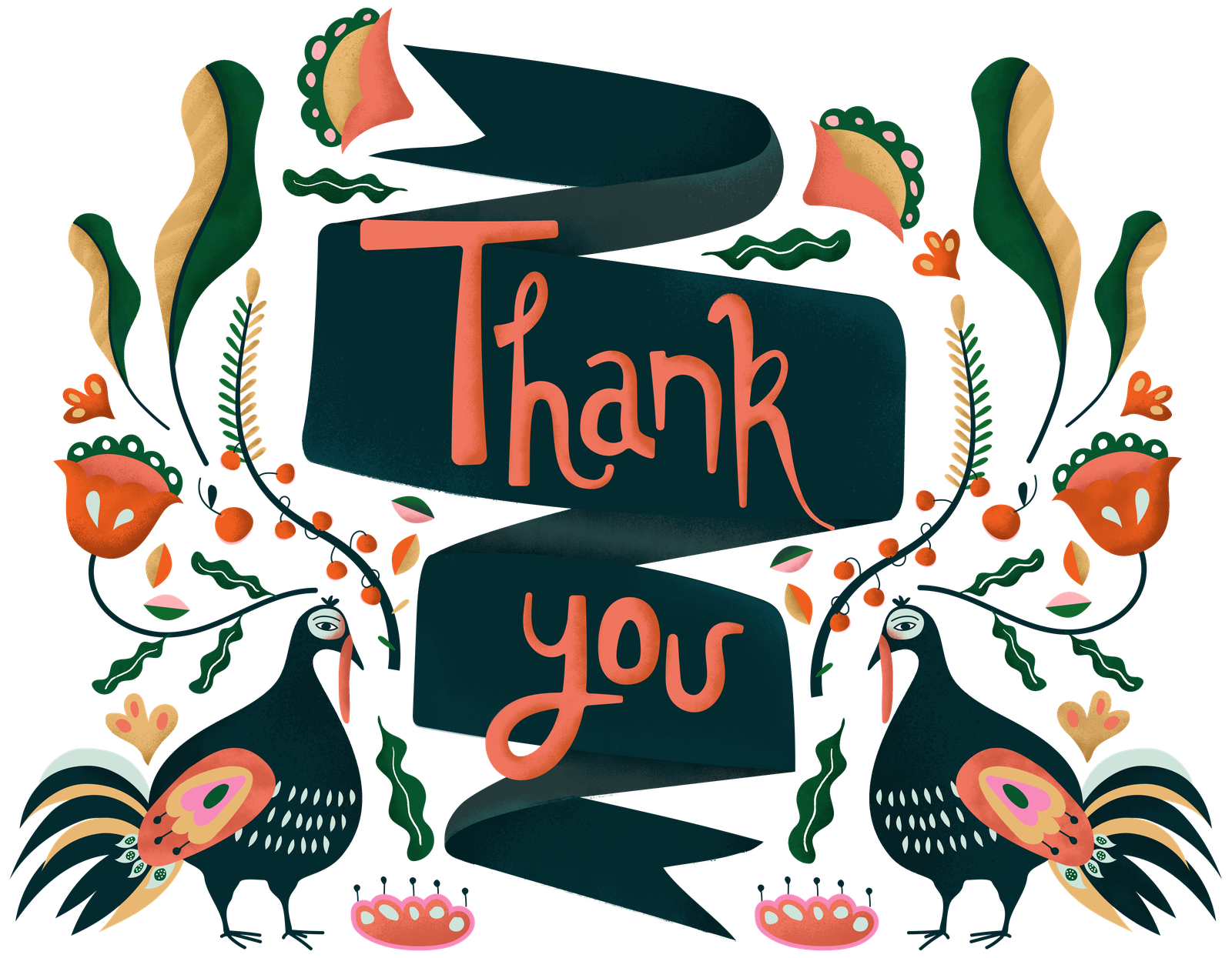 Открытка &laquo;Thank you&raquo;