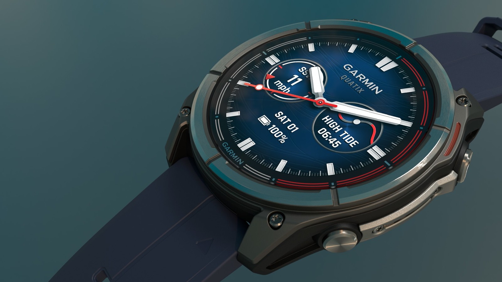 Garmin Quatix 8 крупным планом — официальное фото Garmin
