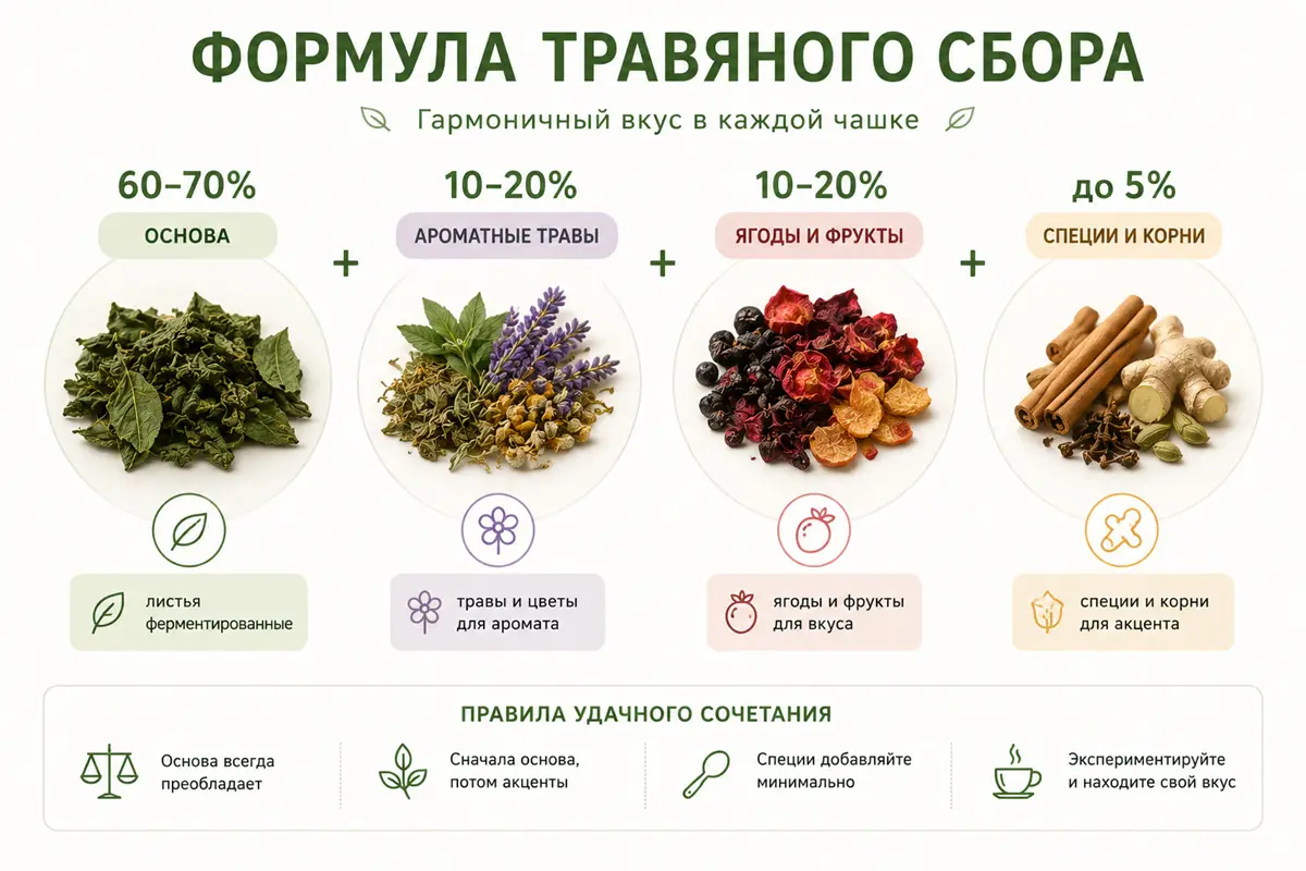 как сделать травяной сбор для чая