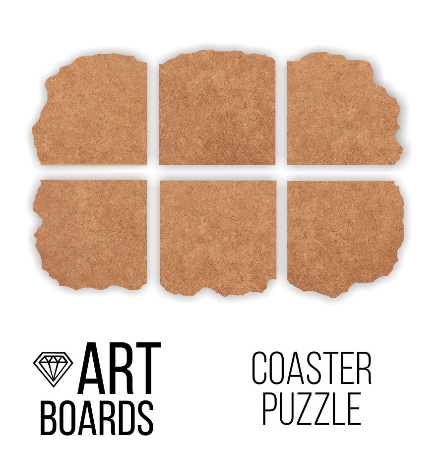 Заготовка МДФ &laquo;Coaster puzzle&raquo; из набора ArtBoards