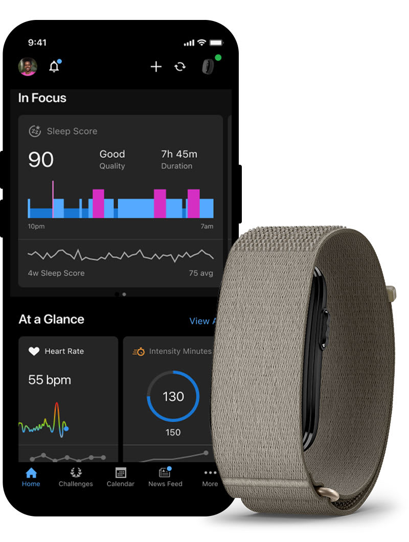 Данные в Garmin Connect