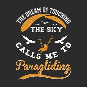 принт Paragliding