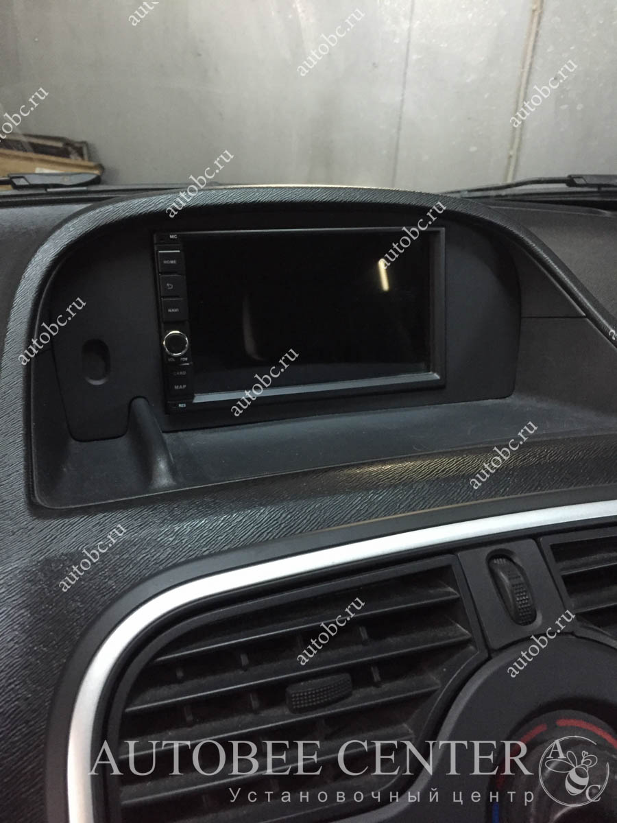 Renault Kangoo (нестандартная установка магнитолы)