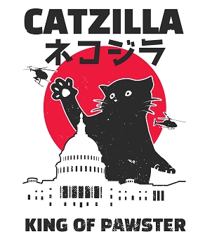 принт Котзилла