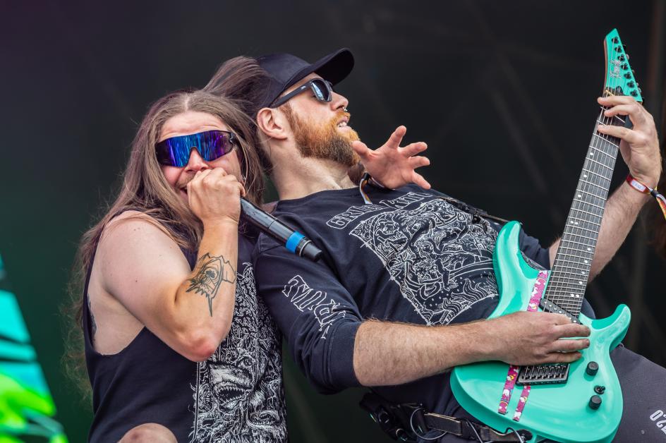 Photo: Sophie Jones / www.creativeboom.com / https://www.creativeboom.com/inspiration/death-metal-band-party-cannon-always-get-discussed-at-design-conferences-but-meeting-them-was-a-whole-thing-entirely/