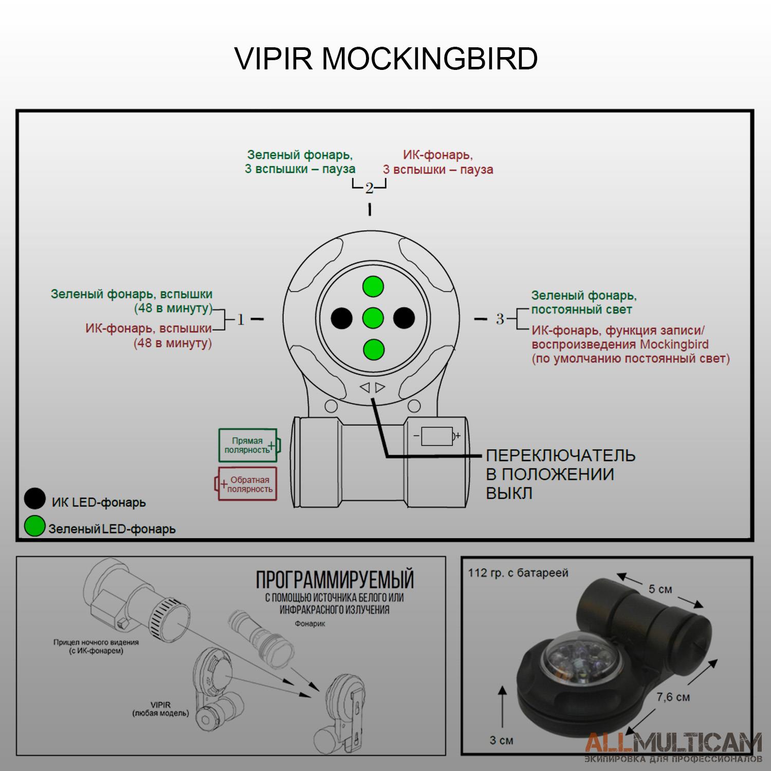 Маркер VIPIR Mockingbird Adventure Lights