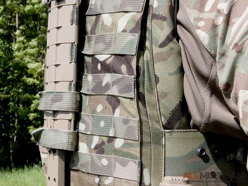 MOLLE на спине разгрузочного жилета