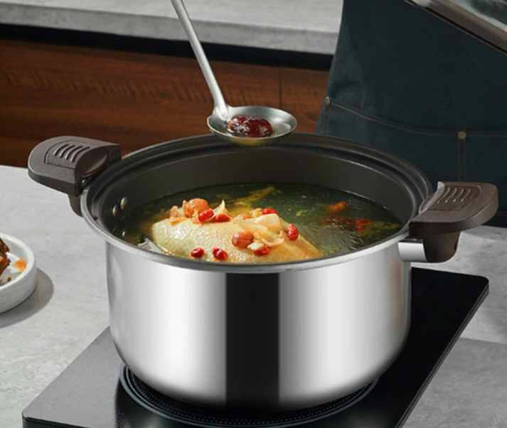 Кастрюля-скороварка Xiaomi Crystal Kitchen Titanium Micro-Pressure Cooking Pot 28cm (JC-WYG01)