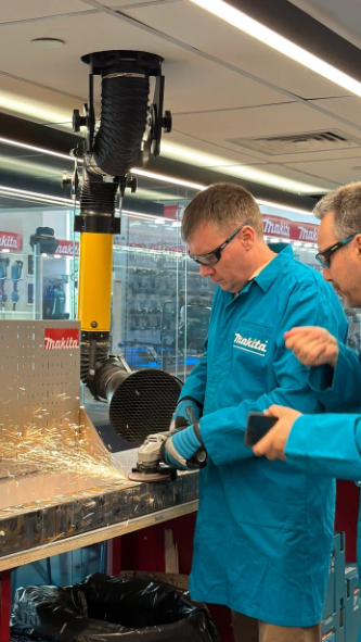 Демонстрация инструмента Makita на обучении STRIWER