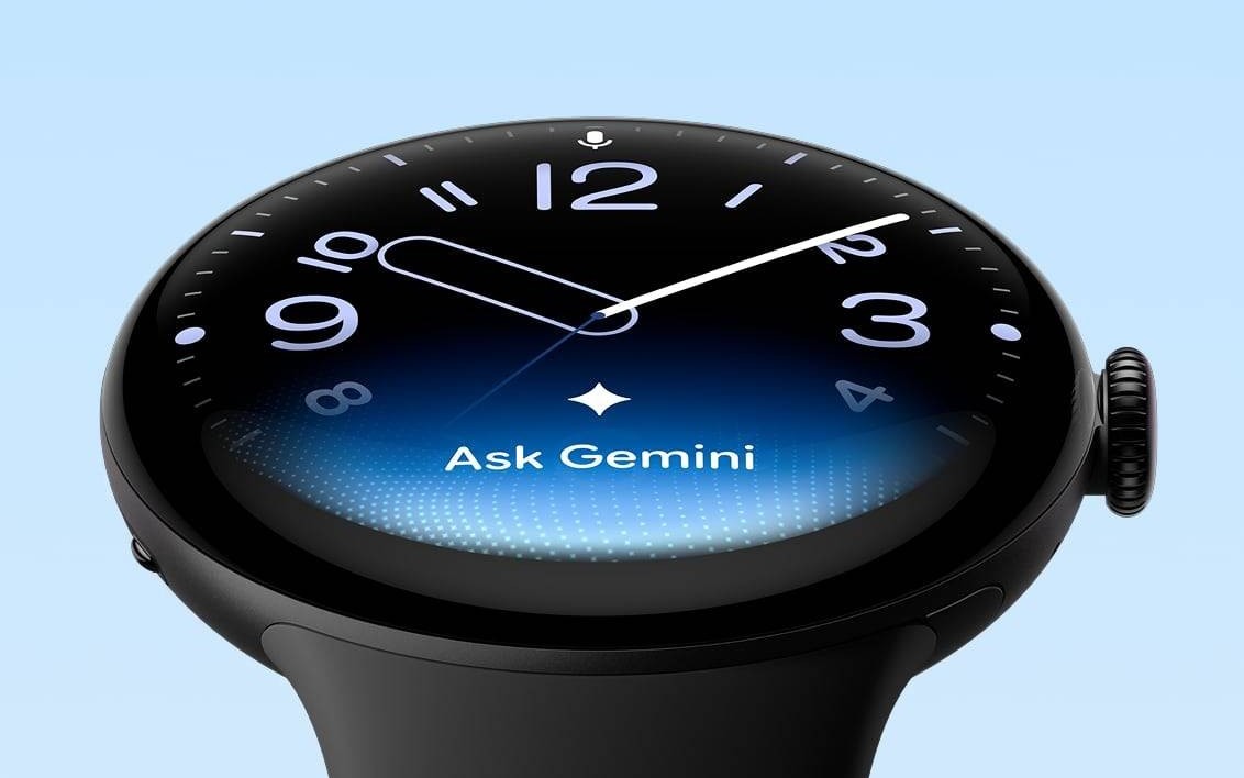 Циферблат Pixel Watch 5 с вызовом Gemini Циферблат Pixel Watch 5 с вызовом Gemini