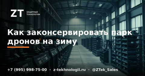 Как законсервировать парк дронов на зиму