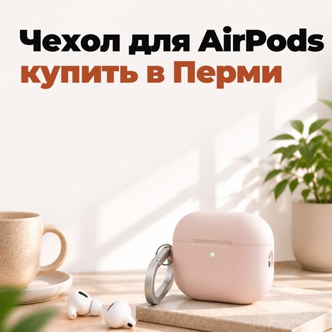Чехол для AirPods: купить в Перми, какой выбрать для AirPods 4 и Pro 3
