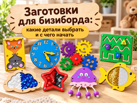 Заготовки для бизиборда: какие детали выбрать и с чего начать