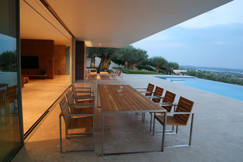 Wood-And-Metal Garden Furniture For Our Customer In Greece