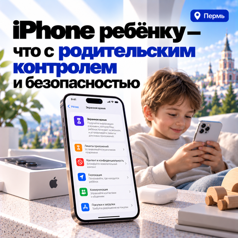iPhone ребёнку — что с родительским контролем и безопасностью