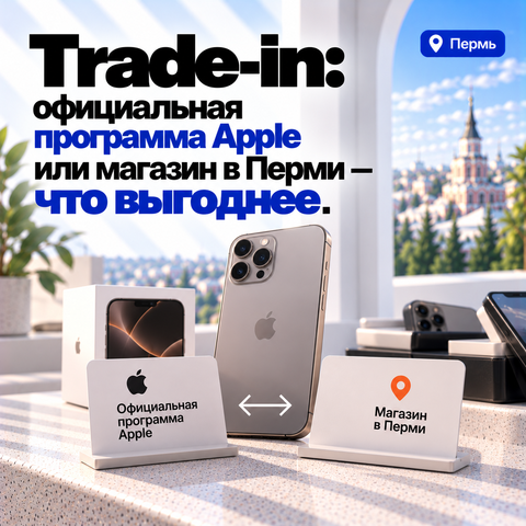 Trade-in: официальная программа Apple или магазин в Перми — что выгоднее