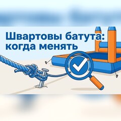 Швартовы и осмотр надувного батута: что проверять и когда менять