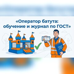 Оператор надувного батута: обучение, удостоверение и журнал по ГОСТ