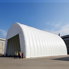 Пневмокаркасные ангары от Батутмастер: как можно обойтись без строительной документации?
