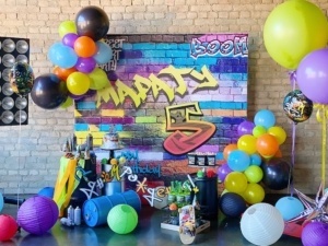 Праздник в стиле граффити