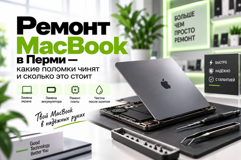 Ремонт MacBook в Перми — какие поломки чинят и сколько это стоит