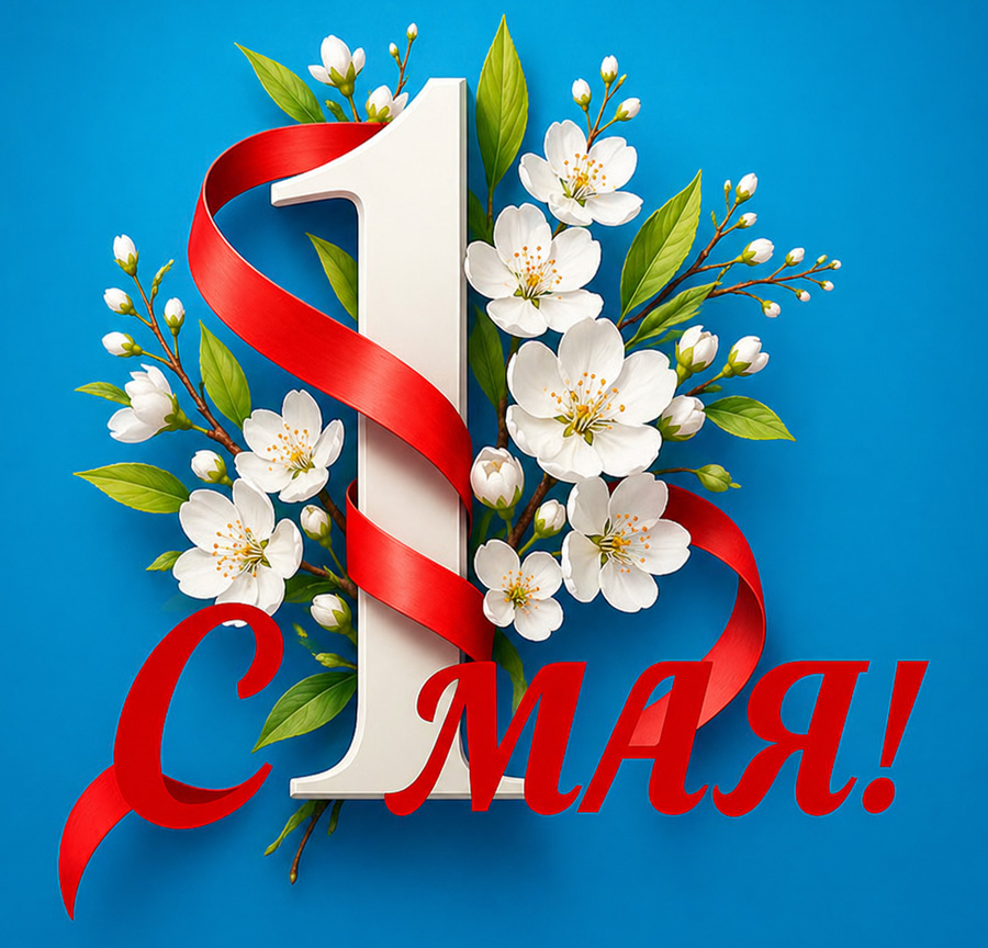 С 1 МАЯ - ПРАЗДНИКОМ ВЕСНЫ И ТРУДА!
