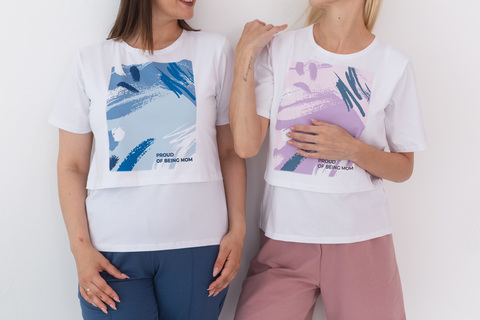 Футболки Pink Strokes & Blue Strokes