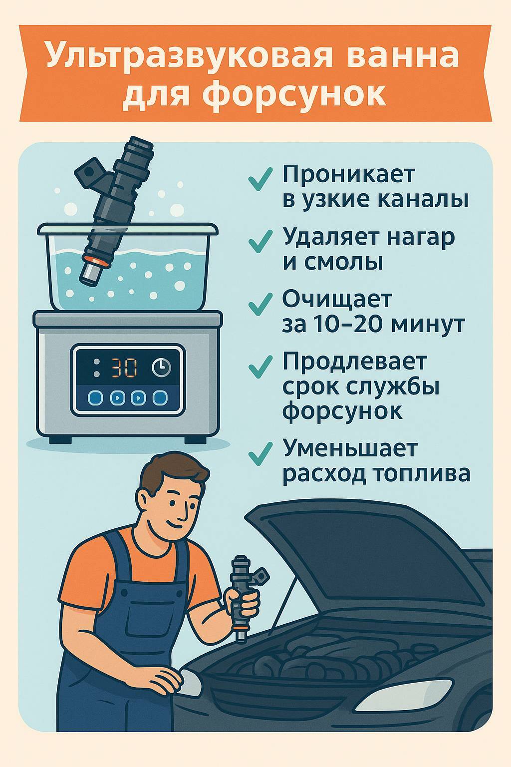 Ультразвуковая ванна для форсунок — полное руководство выбора