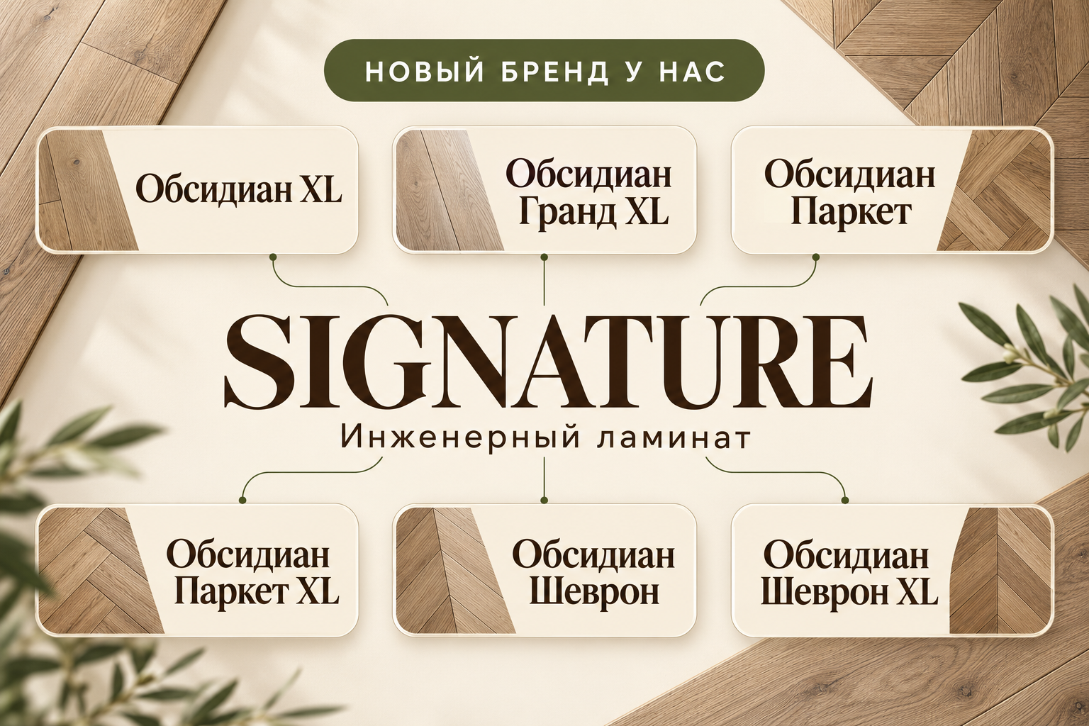 Новинка у нас: инженерный ламинат Signature