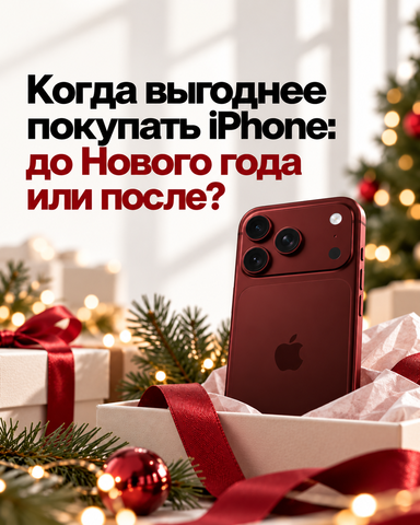 Когда выгоднее покупать iPhone: до Нового года или после