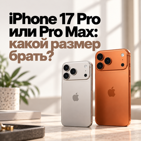 iPhone 17 Pro или Pro Max: какой размер брать