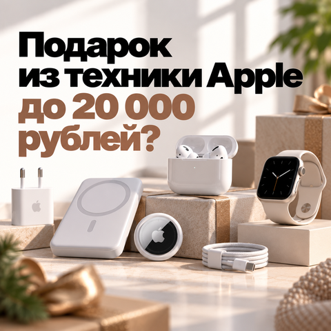 Подарок из техники Apple до 20 000 рублей
