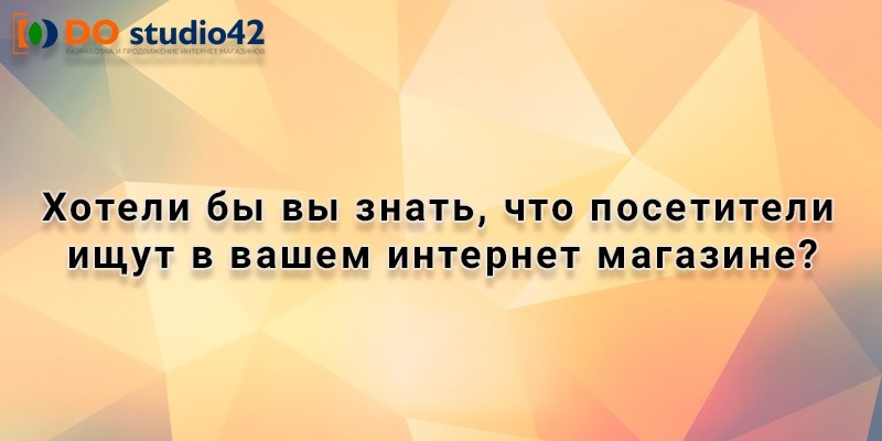 Хотели бы вы знать, что посетители ищут в вашем интернет магазине?
