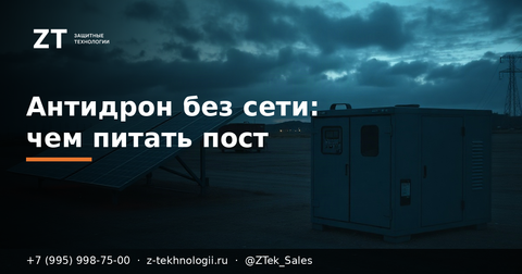 Антидрон без сети: чем питать пост в поле