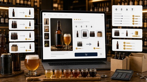 Магазин пива на InSales: корректная цена за штуку для товаров в упаковках