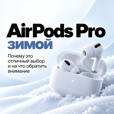 AirPods Pro зимой: шапка, капюшон и шумоподавление — что реально работает