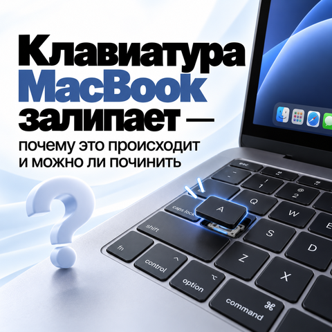 Клавиатура MacBook залипает — почему это происходит и можно ли починить