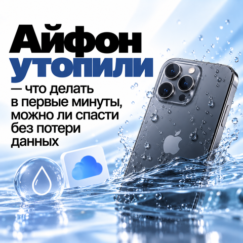 Айфон утопили — что делать в первые минуты, можно ли спасти без потери данных