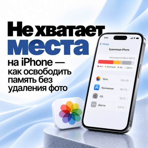 Не хватает места на iPhone — как освободить память без удаления фото