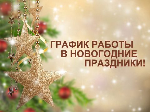 График работы на новогодние праздники!