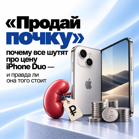 «Продай почку»: почему все шутят про цену iPhone Duo — и правда ли она того стоит