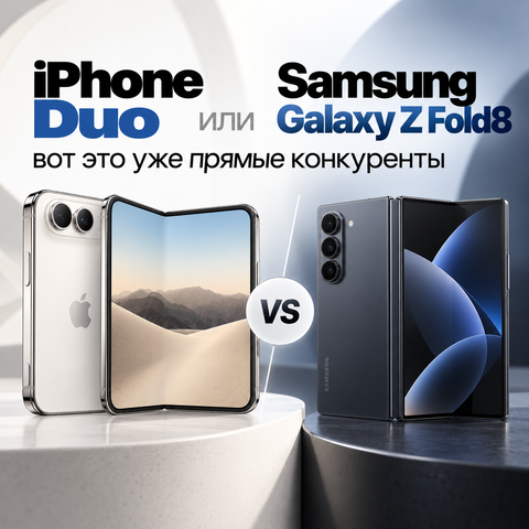 iPhone Duo или Samsung Galaxy Z Fold8 — вот это уже прямые конкуренты