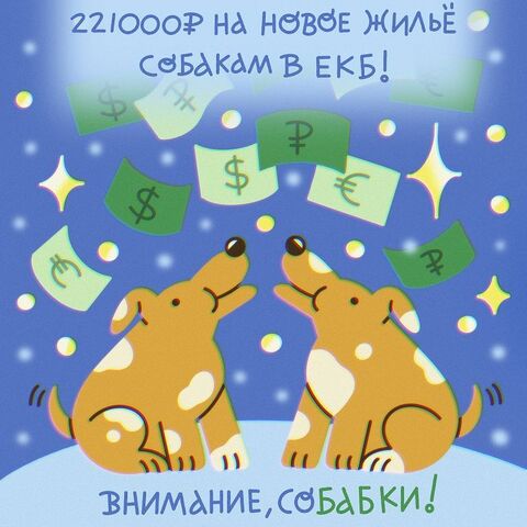 221 тысяча рублей на просторные вольеры и зимние будки
