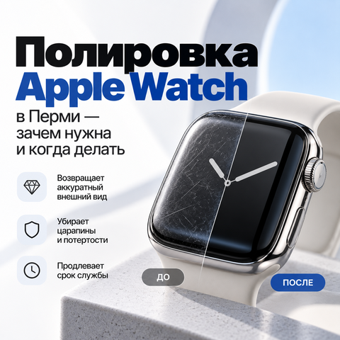 Полировка Apple Watch в Перми — зачем нужна и когда делать